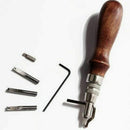 5 in1 craft Adjustable Edge Stitching Groover Crease Beveller Punch Sewing