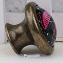 Set of 2 Flamingo Door Knobs- Interior Round Knobs and Pulls for Drawer Hardware