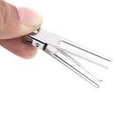 10xSINGLE PRONG ALLIGATOR CLIPS with TEETH HAIR BOWS METAL CLIPSJR