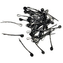 50x Black Hair Clips Cabochons Settings Hair Pin DIY Jewelry Making Findings