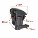 2Pcs Auto Car Window Windshield Washer Spray Sprayer Nozzle Accessories Black