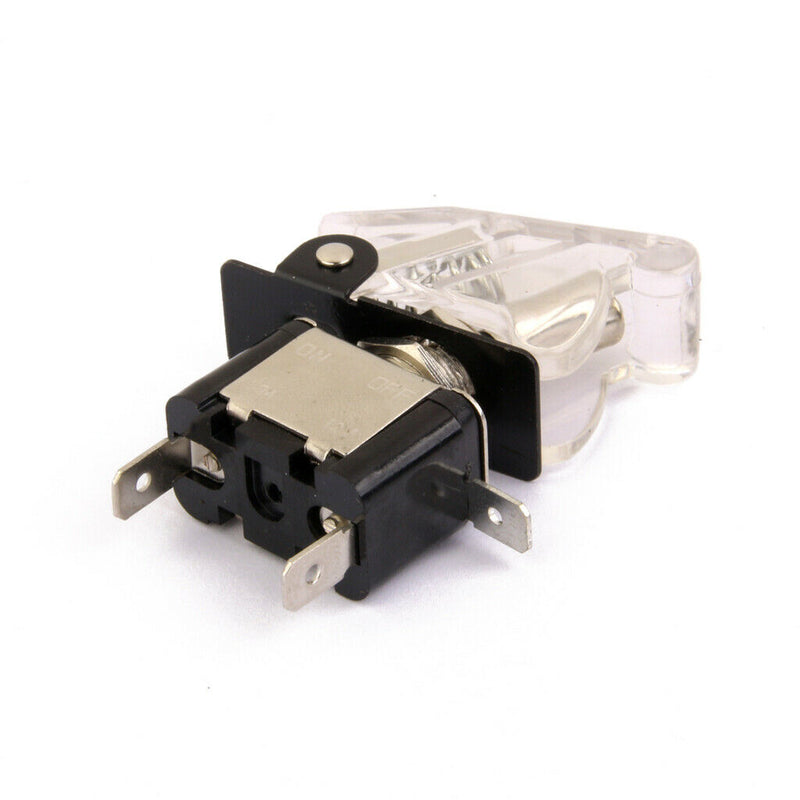 2 Pieces 12V/20A Car SPST Toggle Rocker Switch Control with Blue LED Lights
