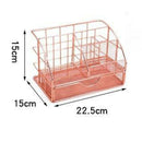 Multi-function Cosmetic Organizer Desktop Make-up Iron Organizer Pen Storage Box