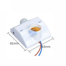 E27 AC110-220V 50/60HZ Infrared Motion Sensor Automatic Light Lamp Holder Sw Ew