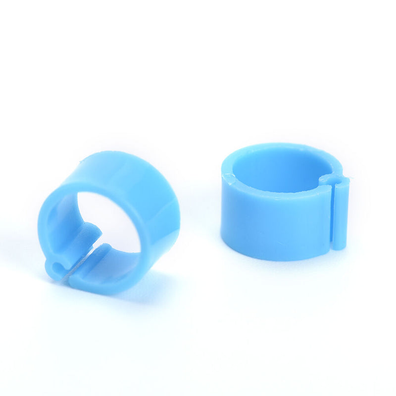 100x bird rings 8mm leg bands clip pigeon dove chicks duck bantam poultry 3C