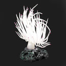 Silicone Aquarium Underwater Artificial Grass Plant 4-inch High White