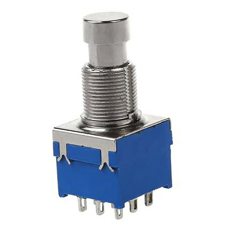 Electric Guitar 3PDT Foot Switch With Blue LED Ring - True Bypass Solder ZWP