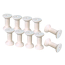 10 Pieces Natural Wooden Empty Thread Spools Bobbins DIY Sewing Notions Tools