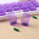 31 Grids Pill Box Case One Month Pill Medicine Container Organizer (Purple)