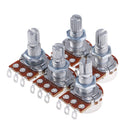 Electric Guitar Split Shaft Linear Taper Switch Potentiometers Volume Tone Po`3C