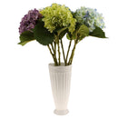Silk Flower Hydrangea Floral Arrangement Home Table Centerpiece Decoration