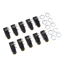 20 Pieces 6.35mm/6.35 Stereo Audio Microphone Female Socket/Jack
