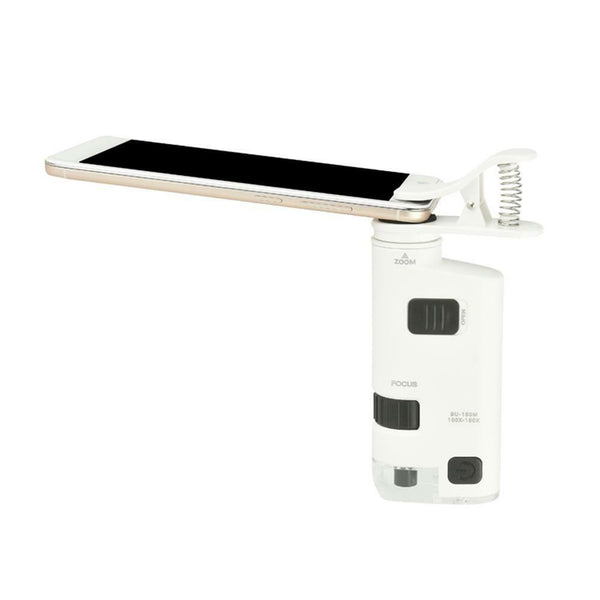 Mobile Phone Microscope 100X-150X Zoom Jewelry Antiques Magnifier Clip Macro Len