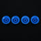 4pcs Blue 0-10 Knobs ABS Top Hat Bell Knob Guitar Volume Tone Control Knob