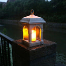 Retro Solar Candle Lantern Outdoor Path Garden Lawn Solar Hanging Light Gar Z3S4