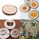 Unfinished Natural Round Wood Slices Circles Discs For DIY 3-4cm*0.5cm Craf P0Q7