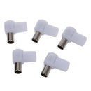 5 pieces 9.5mm connector right angled for antennas TV RF coaxial plug adapt