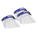 3pcs Safety Elastic Full Face Shield Guard Clear Goggles Visor Hat Anti-Oil