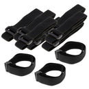 20pcs Black Cable Ties Straps Reusable Hook Loop Wire Strap Tie Management