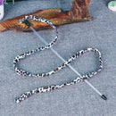 Funny White Leopard Stripes Cat Stick Kitten Rod Teaser Wand Pet Cat Toys