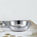 Stainless Steel Cake Baking Dough Mixing Fruit Salad Food Serving Bowl 18cm