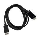 HDMI Cable 6 Feet 4K X 2K DisplayPort / Mini DP Male A HDMI Adapter Black