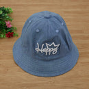 New Fisherman Cowboy Hat Infant Baby Caps Cartoon English Alphabet Sun Hat