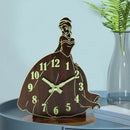 Cartoon Princess Alarm Clock Desk Night Light Wake Up Table Clock Kids Gift
