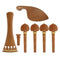 1 Set Violin Kit Accessories 4/4 High-Grade Jujube Violin Fitting Parts wit