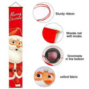 Merry Christmas Snowman Santa Claus Banner Flag Walls Hanging Decor. Xmas Z4Y2