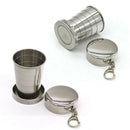 Travel Traveling Telescopic Collapsible Shot Glass Emergency Pocket Fol QZY