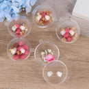 5pcs/Pack Transparent Ball Christmas Tree Pendant  Candy Gift Box Wedding De JR