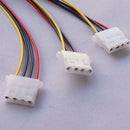 4 Pin IDE 1 to 3 Y Splitter Exentsion Cable Cord Molex IDE Power-Supp.AU U5E4