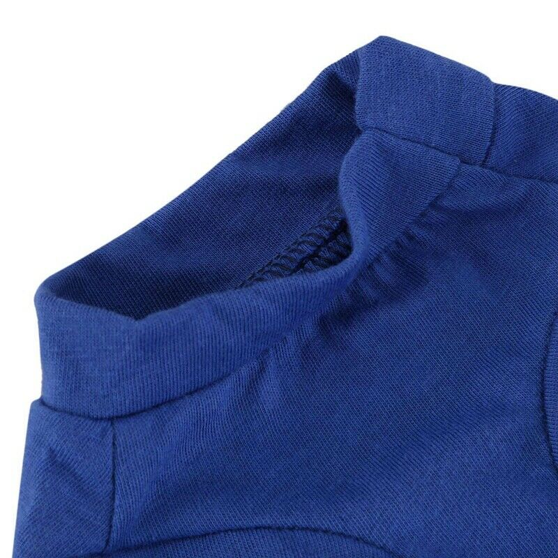 Cute little pet T shirt puppy cat apparel dog clothes best star print blue  K2H7
