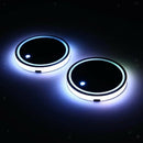 2PCS Car LED Cup Holder Luminescent Coaster Interior Decoration for Drink