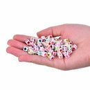 Mixed 6mm Acrylic Beads 100pc Square Alphabet Letter Charms DIY Jewelry MakinME