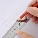 Stainless Steel Ruler Straight Edge Metal Ruler Set For Engineering Office  V5Q9