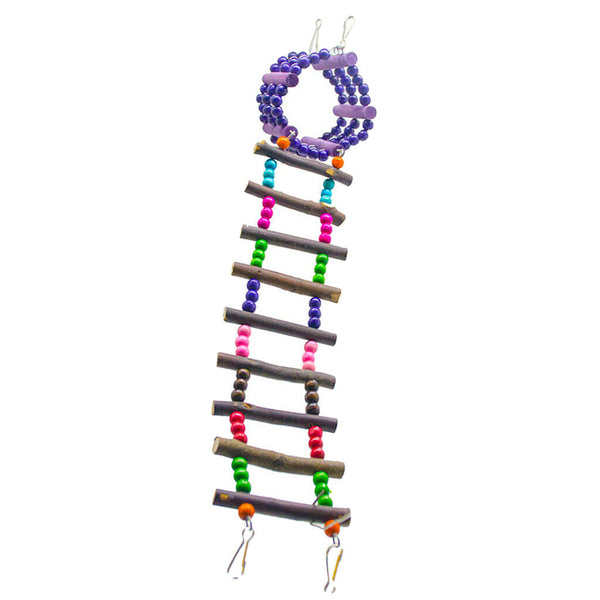 Colorful Bird Ladder Bridge Helps Birds with Balance , Durable & Flexible, Easy