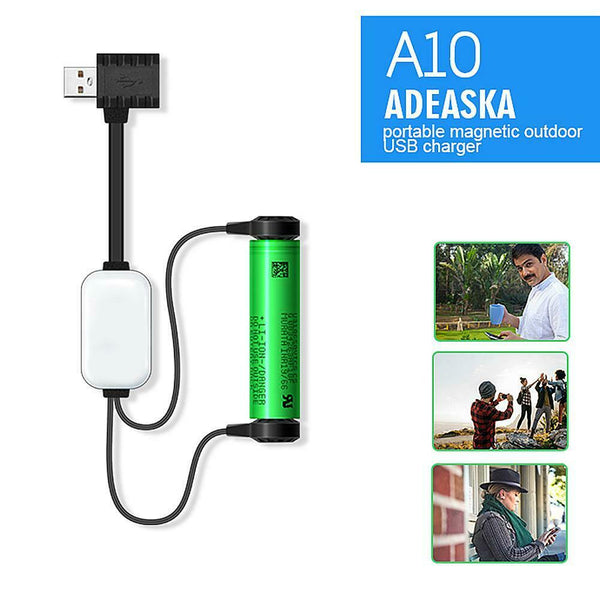 A10 18650 Battery Charger for Li-ion Batteries Magnetic Charging Power Bank #gib
