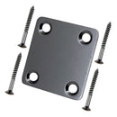 Mini Style Neck Plate for Fender ST Electric Guitar Bass Replacement - Black