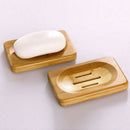 Natural Bamboo Wood Soap Dish Storage Holder Bath Shower Plate Bathroom P0R F0U0