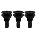 3pcs 3/4'' Black Plastic Marine Yacht Bilge Pump Thru-Hull Fittings for Boat