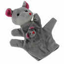 Grey Mouse Hand Puppet Finger Puppets Z8F8