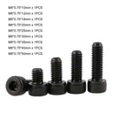 9Pcs M6*0.75 Fine Thread Socket Cap Screws Allen Bolts Kit-12.9 Grade | L10~50mm