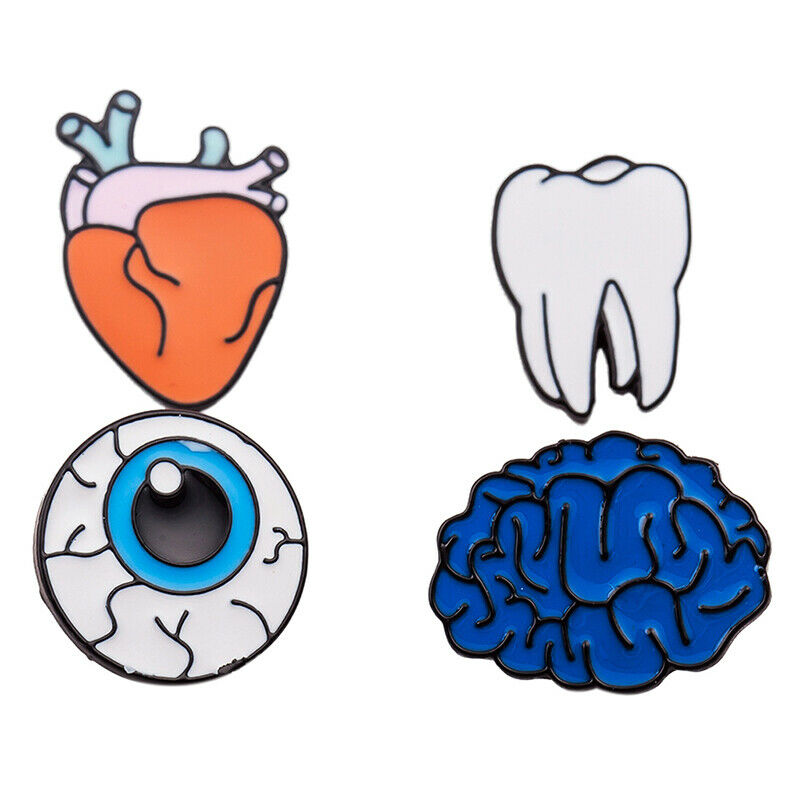 1 set Food alloy Pins Cute Brooch Set Pizza Hamburgers Hot Dogs Poached Egg D2C2