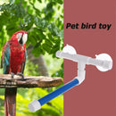 Pet Parrot Bird Standing Platform Rack Wall Shelf Bath Shower Stand Toys