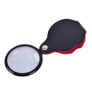 Portable Handheld Magnifier 8X Leather Magnifier Reading Monocle Jewelry GlSEAU