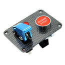 12V-24V Car Boat Engine Start Push Button Blue Cover Toggle Switch Panel