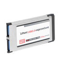 2 Port USB 3.0 Express Card Express Card 34mm NEC UPD720202 Hidden Adapter