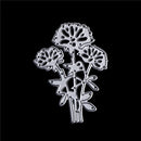 Vivid Three Flowers Metal Cutting Dies for Cards Scrapbooking Craft Album M&E